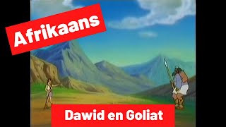 Die storie van Dawid en Goliat. Afrikaanse Bybelstorie