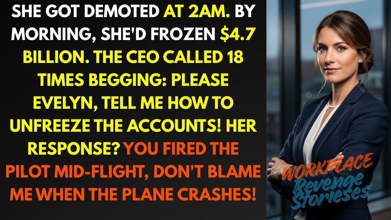 “Understood,” I Logged Off...Then Froze $4.7B In Assets After A 2 AM Demotion ❄️