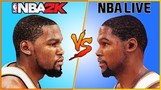 Kevin Durant Nba 2K Vs Nba Live 2008 - 2016