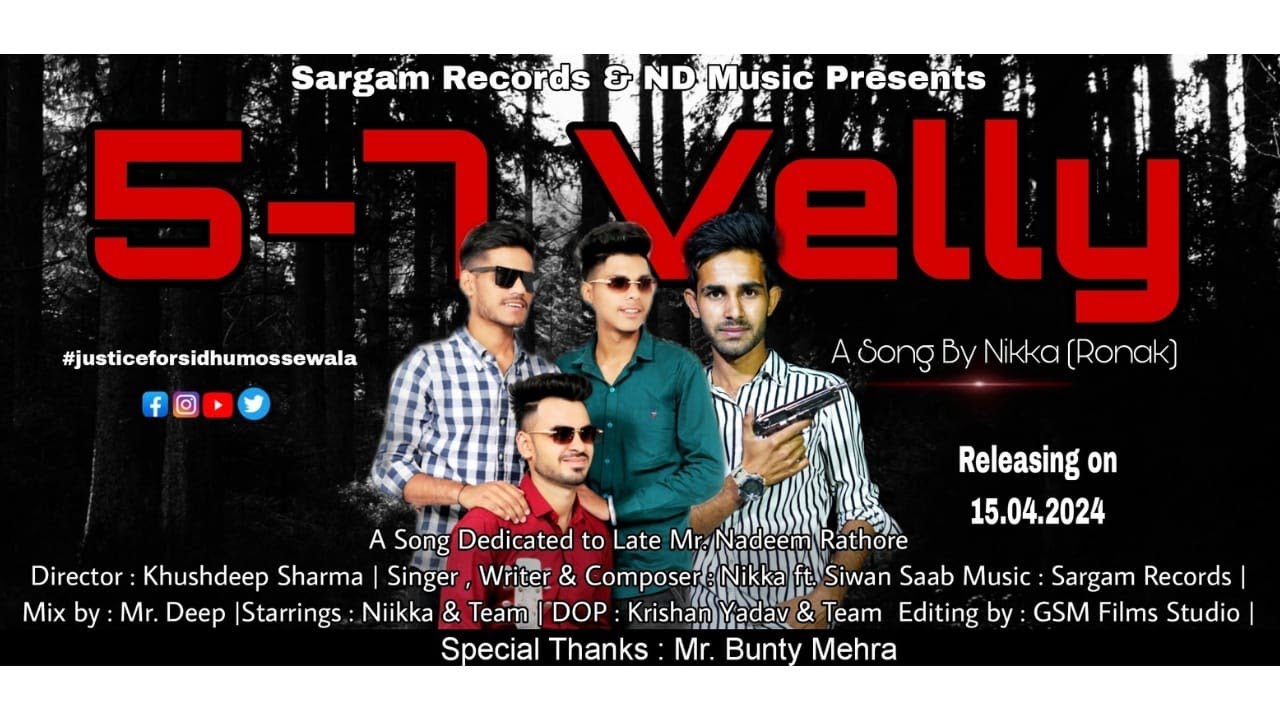 5-7 Velly - Nikka (Official Music Video) | Khushdeep | Bunty Mehra | ND Records
