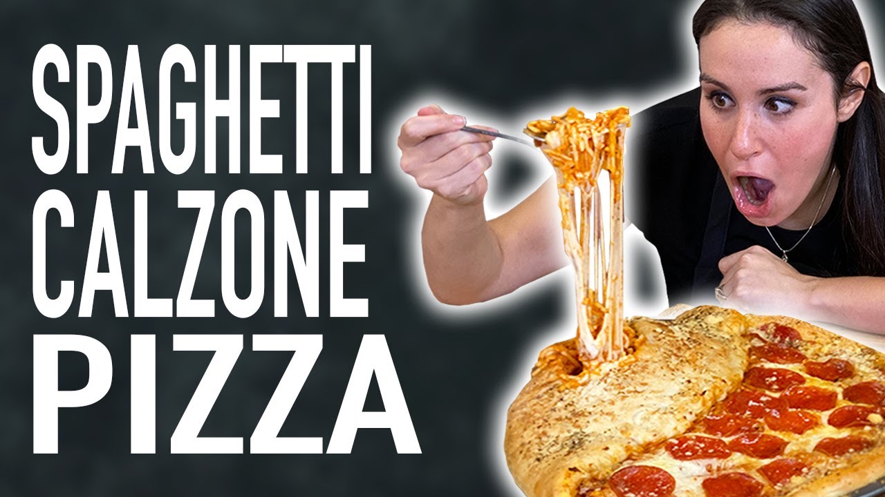DIY Spaghetti Calzone Pizza VERSUS Junk Food Calzone Pizza | HellthyJunkFood