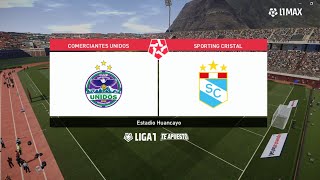 Comerciantes Unidos vs Sporting Cristal ● Liga 1 Te Apuesto 2024 ● PES 2021