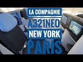 Revue du voyage en classe affaires en a321neo de la compagnie  de new york  paris
