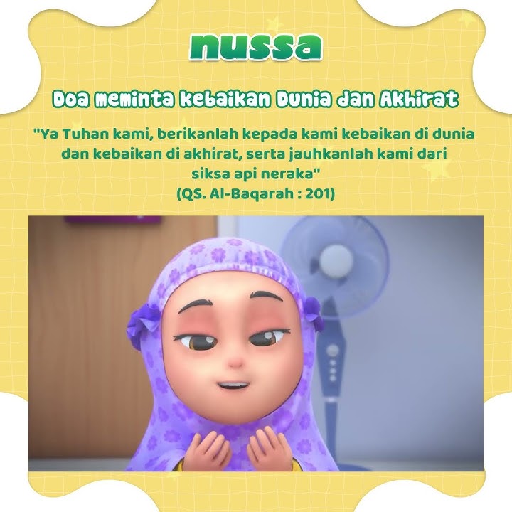 Jangan lupa berdoa terus, semoga kita selamat di dunia dan akhirat ☺️🤲🏻 Aamiin~ #NussaRarra