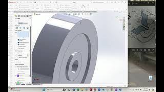 Wheel build in the Wheel Caster Assembly, in SOLIDWORKS 2022 screenshot 2
