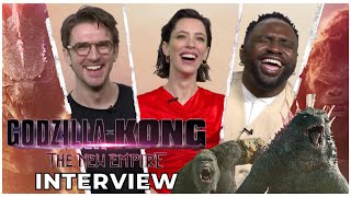 'I'm Not Dying!' GODZILLA X KONG Stars Discuss Which Monster Death Is Best | FUNNY INTERVIEW
