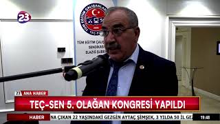 Teç-Sen 5. Olağan Kongresi̇ Yapildi
