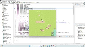 2D Tile Based Java Swing Game (Patrolling chickens, egg laying, egg collectables, Grass tilling)