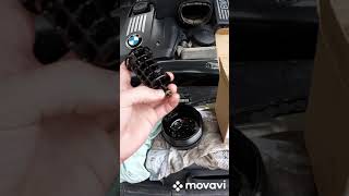 Замена крышки масляного фильтра со встроенным перепускным клапаном BMW X5 E70 N52B30 (ошибка vanos)