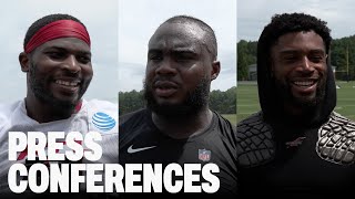 Grady Jarrett, Lorenzo Carter and more talk after Wednesday's scrimmage | 2024 AT&T Training Camp