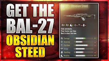 HOW TO GET BAL-27 OBSIDIAN STEED in BLACK OPS 3!BEST STEED CLASS SETUP IN BO3 @KRNG_Chuck @ExilityTM