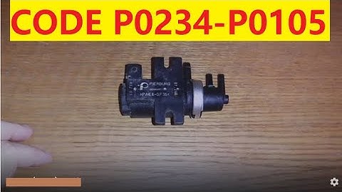 FAULTS P0234 and P0105, OVERPRESSURE in the engine, the turbo is deactivated and loses power