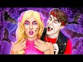 ¡Oh NO! ¡Barbie es un Vampiro! 🧛🏻‍♀️ *Cambio de imagen para una fiesta de vampiros* La La Vida