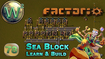 Factorio Sea Block Learn & Build - Flying Robot Frames & Logic Circuits - Let