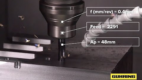 Guhring RT100XF - This drill is FAST