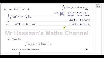 [7a] A2 (IAL) Pure Mathematics (P4) Solomon F Q6a,b - Integration, Trigonometric Functions.