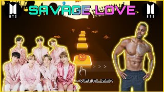 BTS  Savage Love - Tiles Hop (Laxed - Siren Beat) [BTS Remix] "Visualizer" Linux Fun screenshot 5