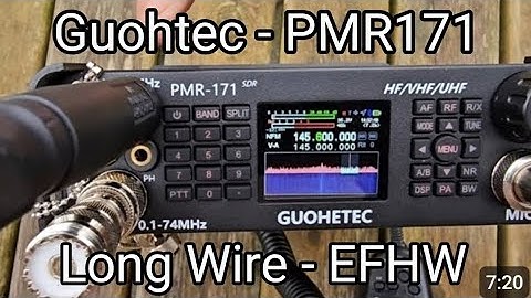 Guohetec PMR171 - Garden Mobile Testing - Long Wire(EFHW)
