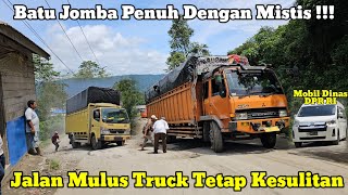 Batu Jomba Penuh Mistis || Jalan Sudah Mulus Namun Truk Tetap Kesulitan Nanjak