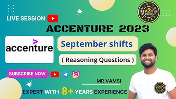 Accenture 2023/ Reasoning/ Placement preparation/CRT/ Aptitude