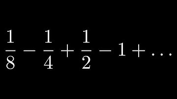 Does the Geometric Series 1/8 - 1/4 + 1/2 - 1 + ... Converge? If Yes Find the Sum