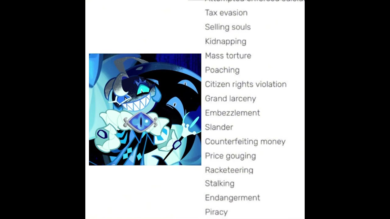He Is Probably Guilty Of All Them Cookierunkingdom Cookierun Crk Shadowmilk