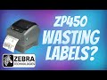Fix zebra zp450 printing blank labels  4 labels after power on  1 label after opening top