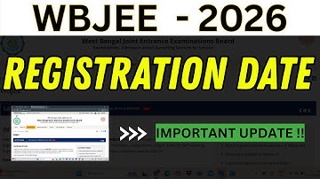 WBJEE 2026 Form Fill Up Update🔥 | Registration Date, Eligibility & Latest Announcement #wbjee2026