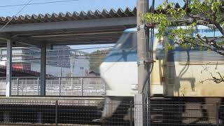 貨物列車EF６６－１０８東静岡駅通過