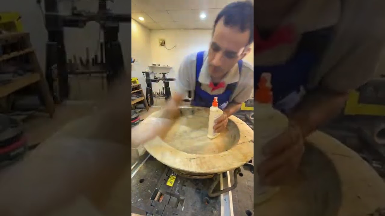 صيانة صحفة خشبية قديمة