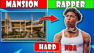 Guess The Rapper By Their Mansion🏡⭐🏡 | 99% will Fail | HARD VERSION | Rap Quiz 2023 | The Quiz Mania