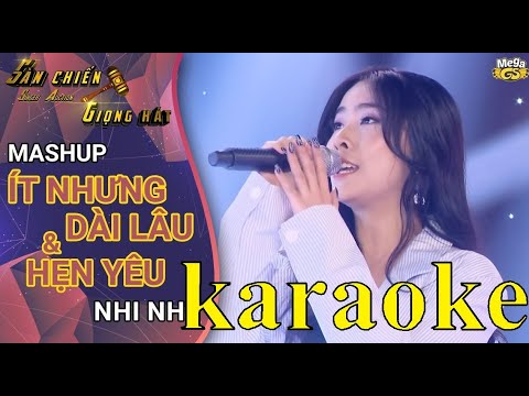 KARAOKE - MASHUP - ÍT NHƯNG DÀI LÂU - HẸN YÊU - NHI NHI COVER - YAN NGUYỄN - ANH NỢ EM MỘT CÂU YÊU