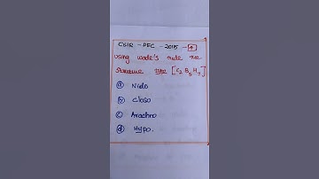 CSIR DEC 2015 | Question | Organo Metallic Clusters | CSIR NET EXAMINATION