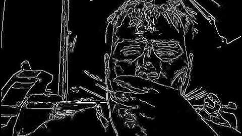 Video Object Using React and OpenCV.js recording canvas Demo #1 Canny Edge Filter