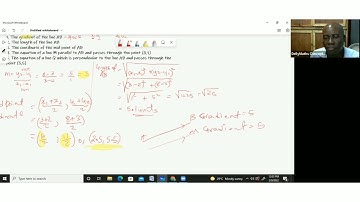 Coordinate Geometry:Gradient,Midpoint,Length of line & Equation of a line#cxc #csec #maths#cxcmaths