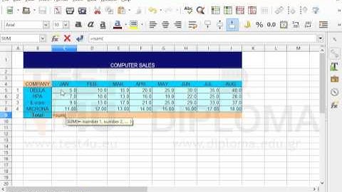 Enter a function in cell C9 of the SALES worksheet to return the sum of the cell range C5:C8.
