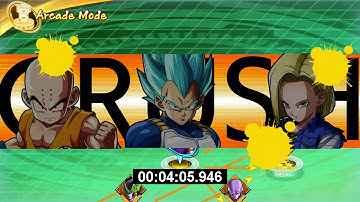 "Dragon Ball FighterZ" Arcade Speedrun | "Snake Way Course" (6:08.817) (RTA)