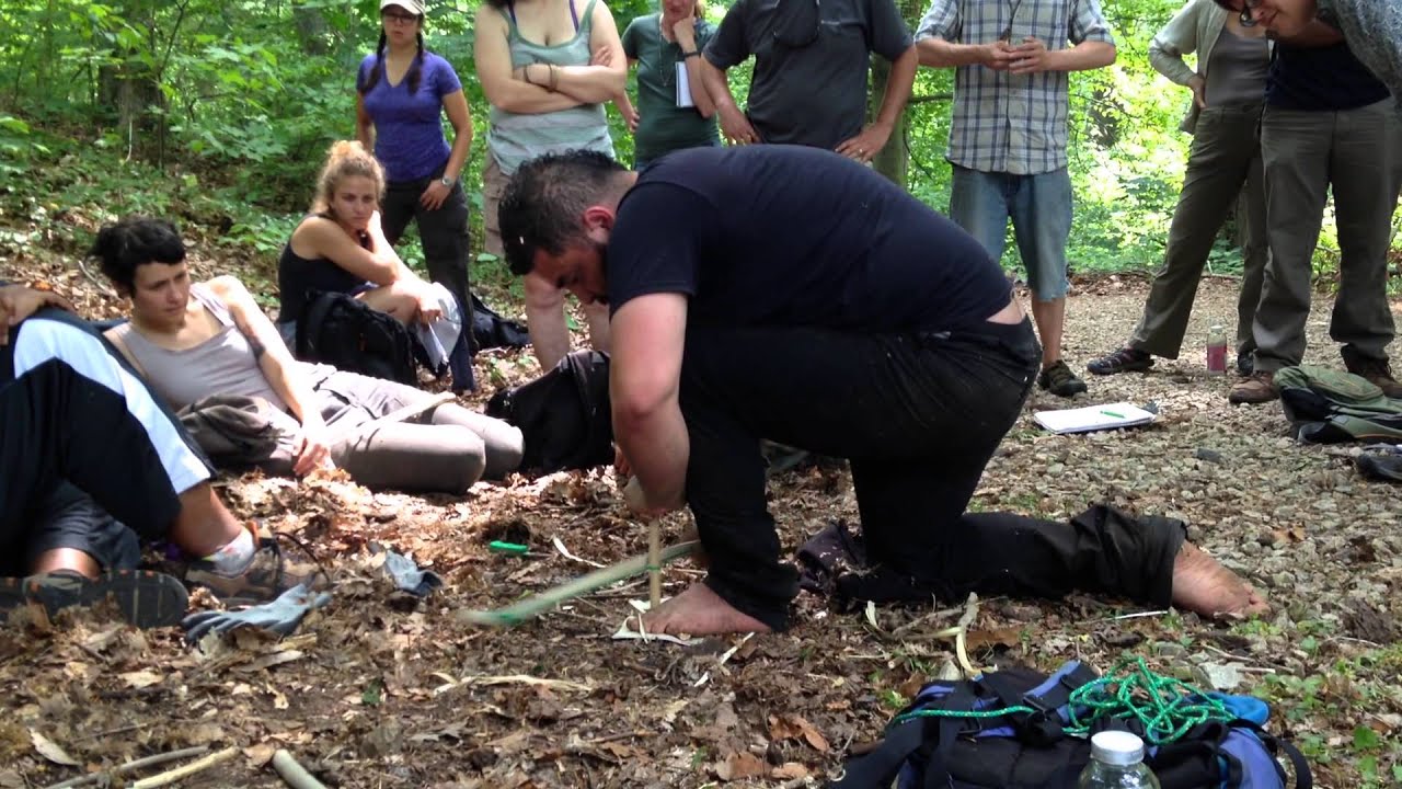 Bow Drill Fire Making YouTube