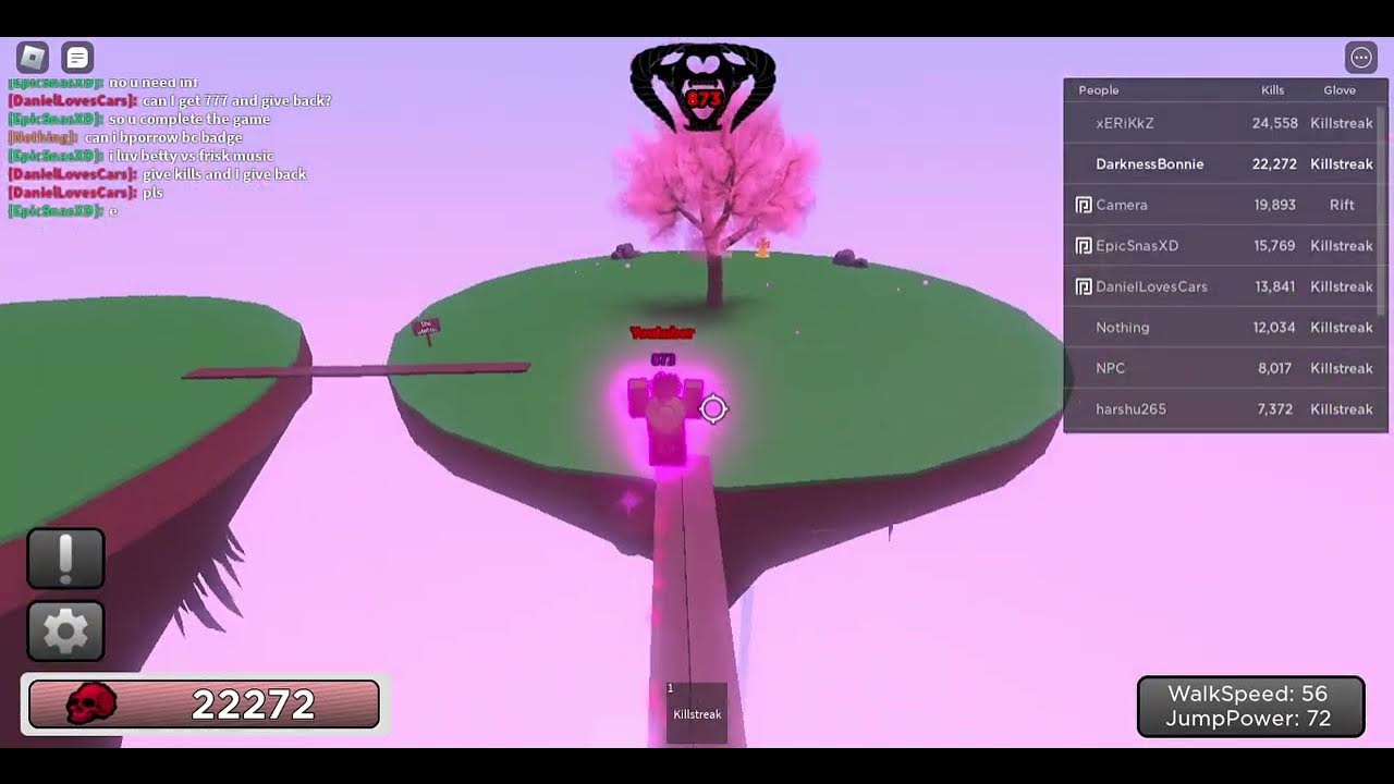 Getting 777 Kills And Completed The Slap Battles Killstreak Remake