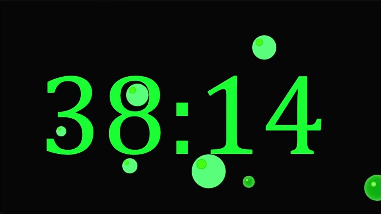 49 Minute Countdown Timer, without Music Learn the Color Green Colors