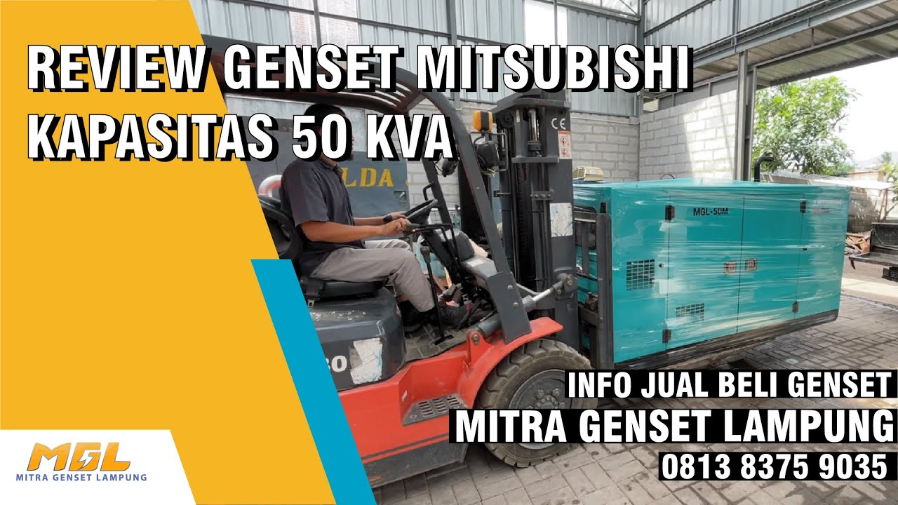 REVIEW GENSET MITSUBISHI KAPASITAS 50 KVA ... CARI GENSET BARU/BEKAS ? HUBUNGI KAMI 081383759035