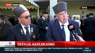 Gaziler Günü, nedeniyle Bursa'da tören yapıldı