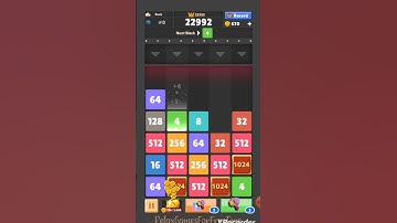 Drop the Number : Merge Game - endless merge number puzzle brain game Score 23708 part gameplay