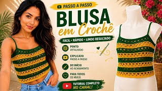 Blusa de Crochê da Copa Fácil e Linda 🇧🇷 | carreira 3