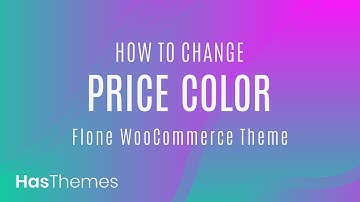 How to change price color in Flone WooCommerce Theme | Part 33