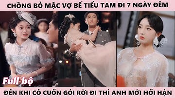 Chồng Hối Hận Vì Bảy Ngày Bỏ Lỡ Vợ Để Đi Cùng Tiểu Tam Đến Khi Cô Rời Đi Thì Mới Tiếc Nuối