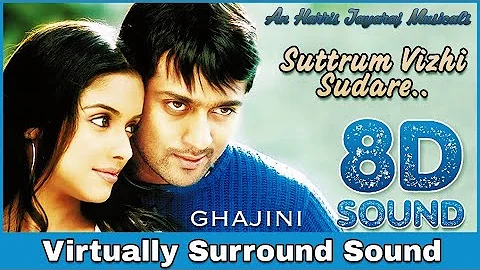 Suttum Vizhi Sudare | 8D Audio Song | Ghajini | Harris Jayaraj | High Quality 8D Songs