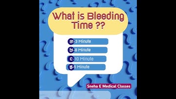 What is Bleeding Time ?? #blood #trending #trendingshorts #trendingvideo #trendingreelsvideo