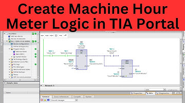 How to monitor motor running hourS by creating logic in TIA Portal V18