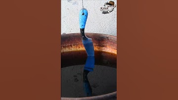 Process of Etching a Damascus Steel Knife | Knives Ranch